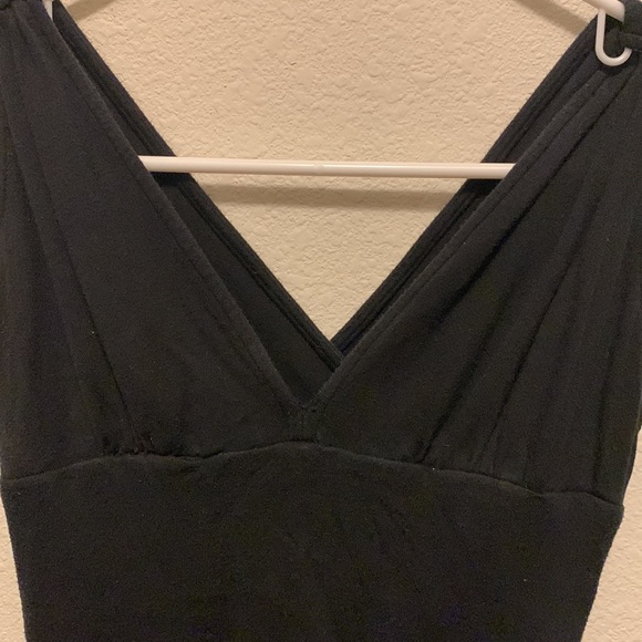 diane von furstenbers black repaired dress size 4 - Picture 2 of 9